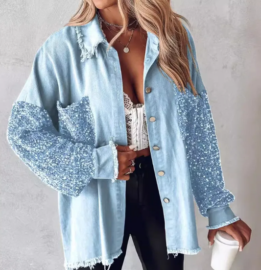 Women's Contrast-Panel Long Sleeve Button-Front Shirt - Women's Tops & Blouses - Evora Edit - Multiple colors - Multiple sizes - Evora Edit