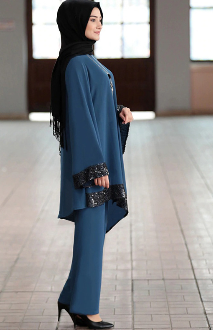 Modest Muslim Dress Set For Women – Loose Fit Plus Size