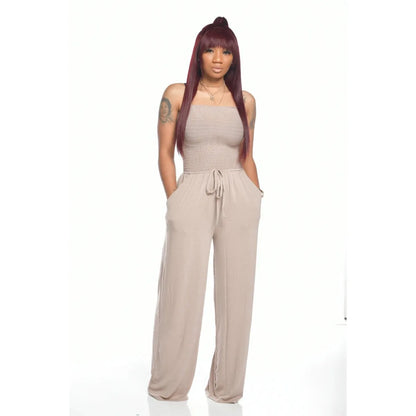 Women’s Wide-Leg Jumpsuit With Square Neckline