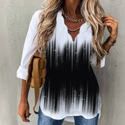 Women’s Floral Print Long Sleeve Blouse Shirt