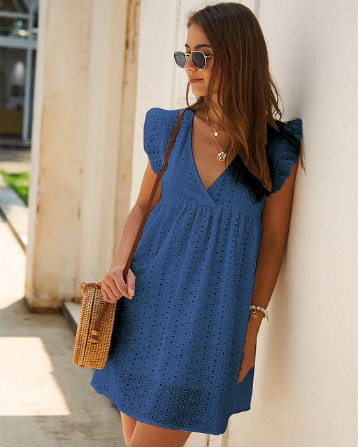 Women’s Lace Skater Summer Dress – Short A-Line Fit