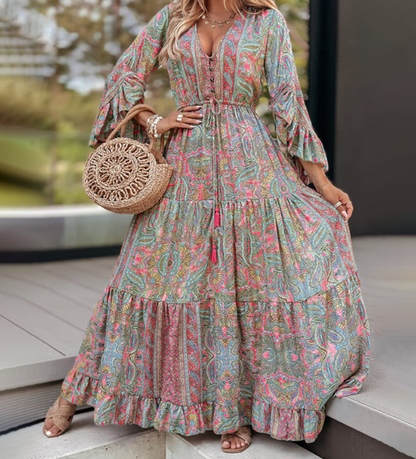 Women’s Floral Beach Vacation Dress – Lightweight