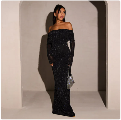 Women’s Sequin Off-Shoulder Bodycon Party Dress