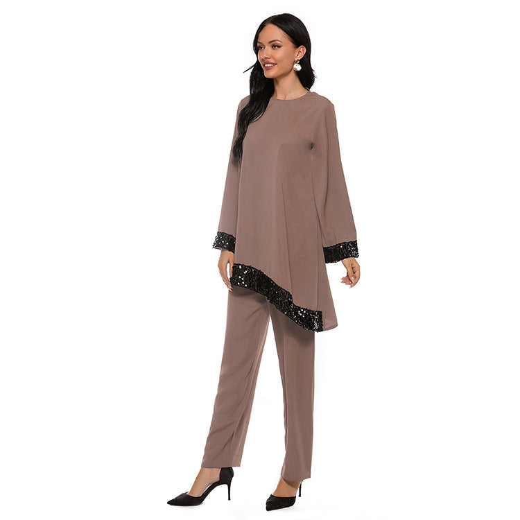 Modest Muslim Dress Set For Women – Loose Fit Plus Size