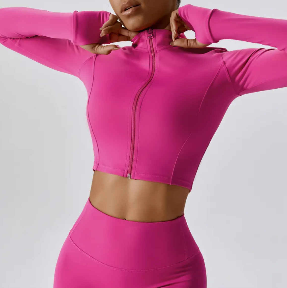 Women’s Zip Running Jacket for Outdoor Workouts