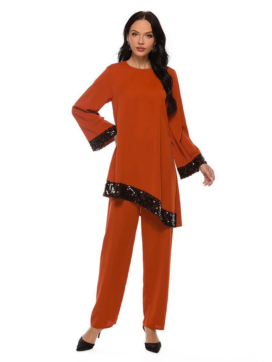 Modest Muslim Dress Set For Women – Loose Fit Plus Size