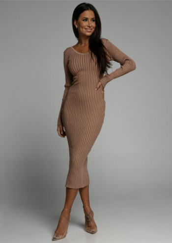 Cotton Bodycon Autumn Dress for Women