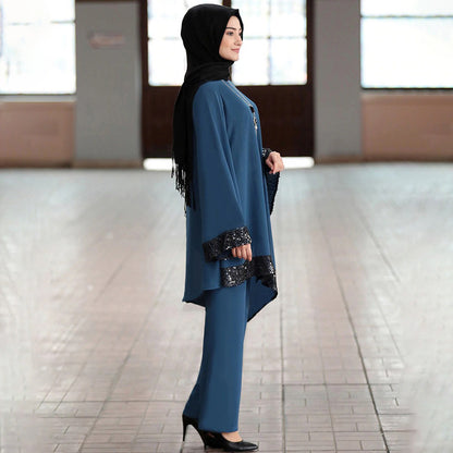 Modest Muslim Dress Set For Women – Loose Fit Plus Size