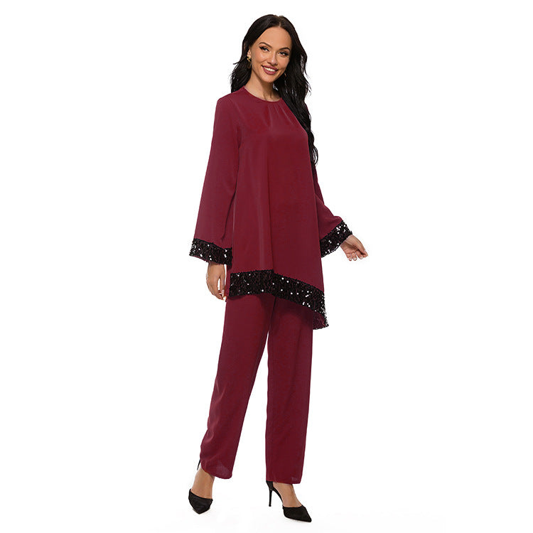 Modest Muslim Dress Set For Women – Loose Fit Plus Size