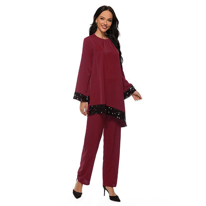Modest Muslim Dress Set For Women – Loose Fit Plus Size