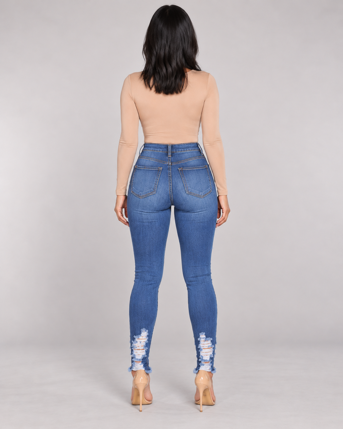 Dark Blue jeans back view