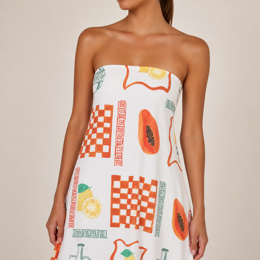 Women's Printed Maxi Swing Dress - Women's Dresses - Evora Edit - Multiple colors - Multiple sizes - Evora Edit